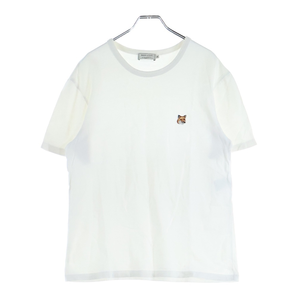 ロゴ刺繍半袖Tシャツ ホワイト Aランク