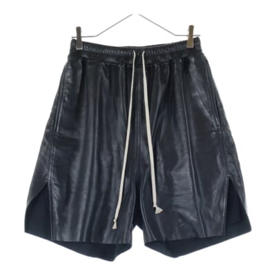 BOXERS SHORTS ボクサーショーツ レザーハーフパンツ ブラック RU02E1397 Aランク