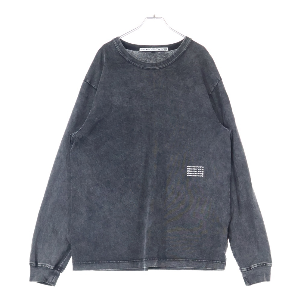 ロゴプリント長袖カットソー 長袖Tシャツ ロンT ブラック UCC3221537 Bランク