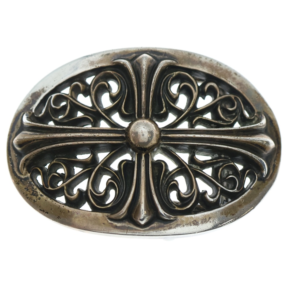 OVAL CROSS STRAP1.5クラシックオーバルクロスバックル シルバー BCA359 Bランク