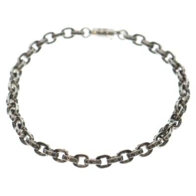 PAPER CHAIN ペーパーチェーン ブレスレット シルバー 8inch Bランク