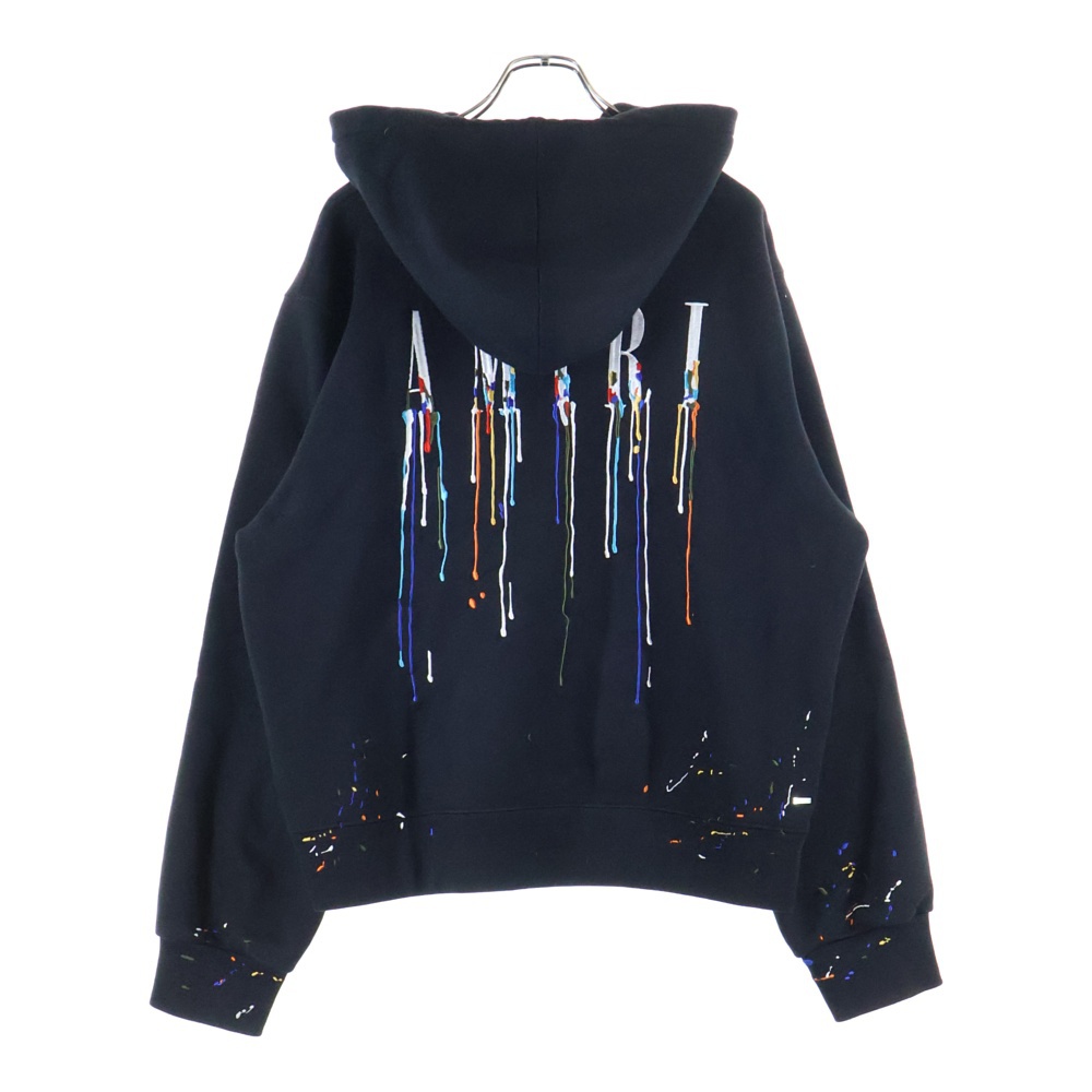アミリ Paint Drip Hoodie ロゴペイントドリップ プルオーバーパーカー