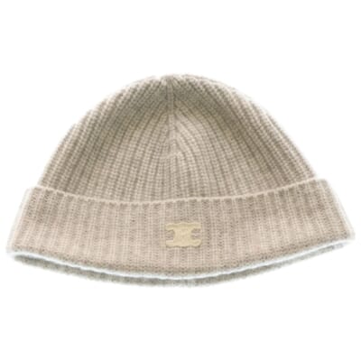 トリオンフ カシミヤニットビーニー AA07D317V 帽子 グレー Bランク