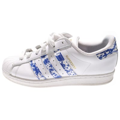 SUPERSTAR FY7713 スーパースター ローカットスニーカー ホワイト/ブルー レディース US6.5/24.5cm Bランク