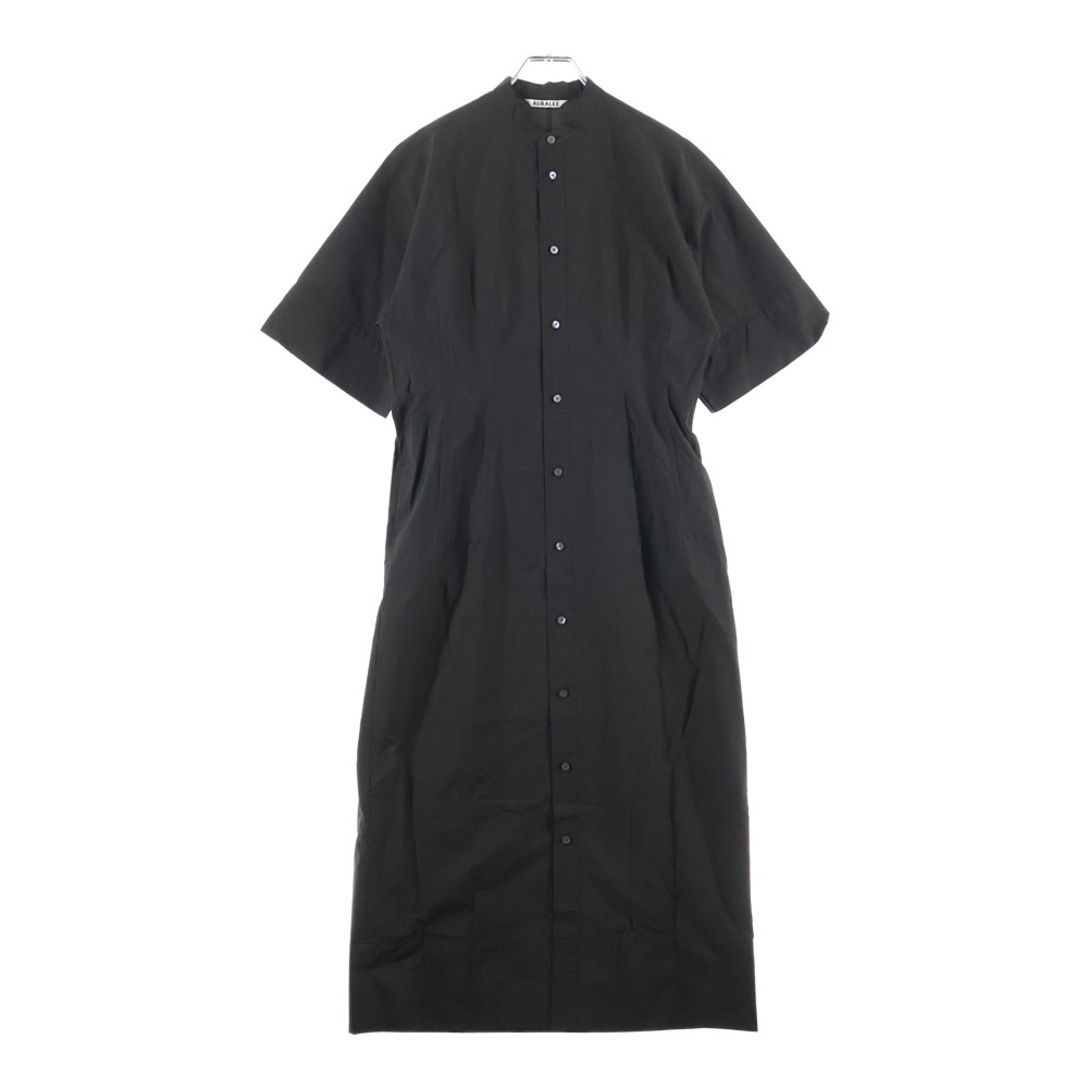 スタンドカラー シャツワンピース ブラウン レディース A21SD03NC Bランク