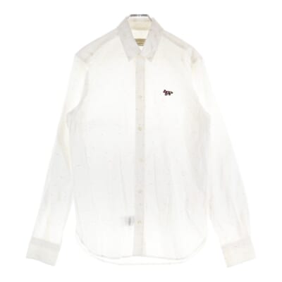 ワッペン ボタンダウン 長袖シャツ マルチ レディース KMH-0800-A Aランク