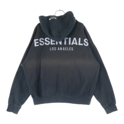 ロゴ プリント プルオーバー スウェット パーカー ブラック Bランク