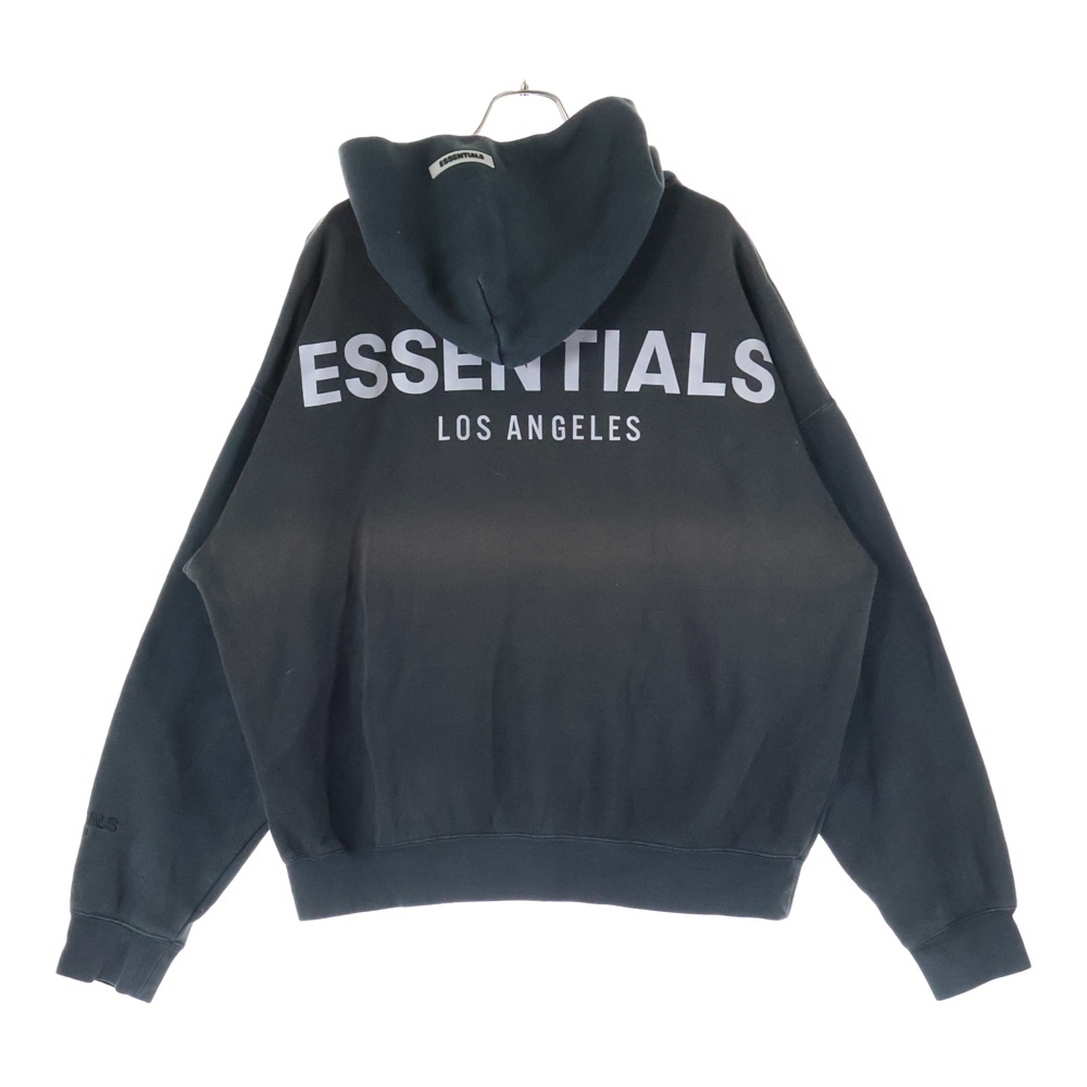 ロゴ プリント プルオーバー スウェット パーカー ブラック Bランク