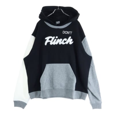 フロント刺繍プルオーバーパーカー 532102-03 ブラック Sランク