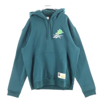 フロント刺繍プルオーバーパーカー HE3342 グリーン Sランク