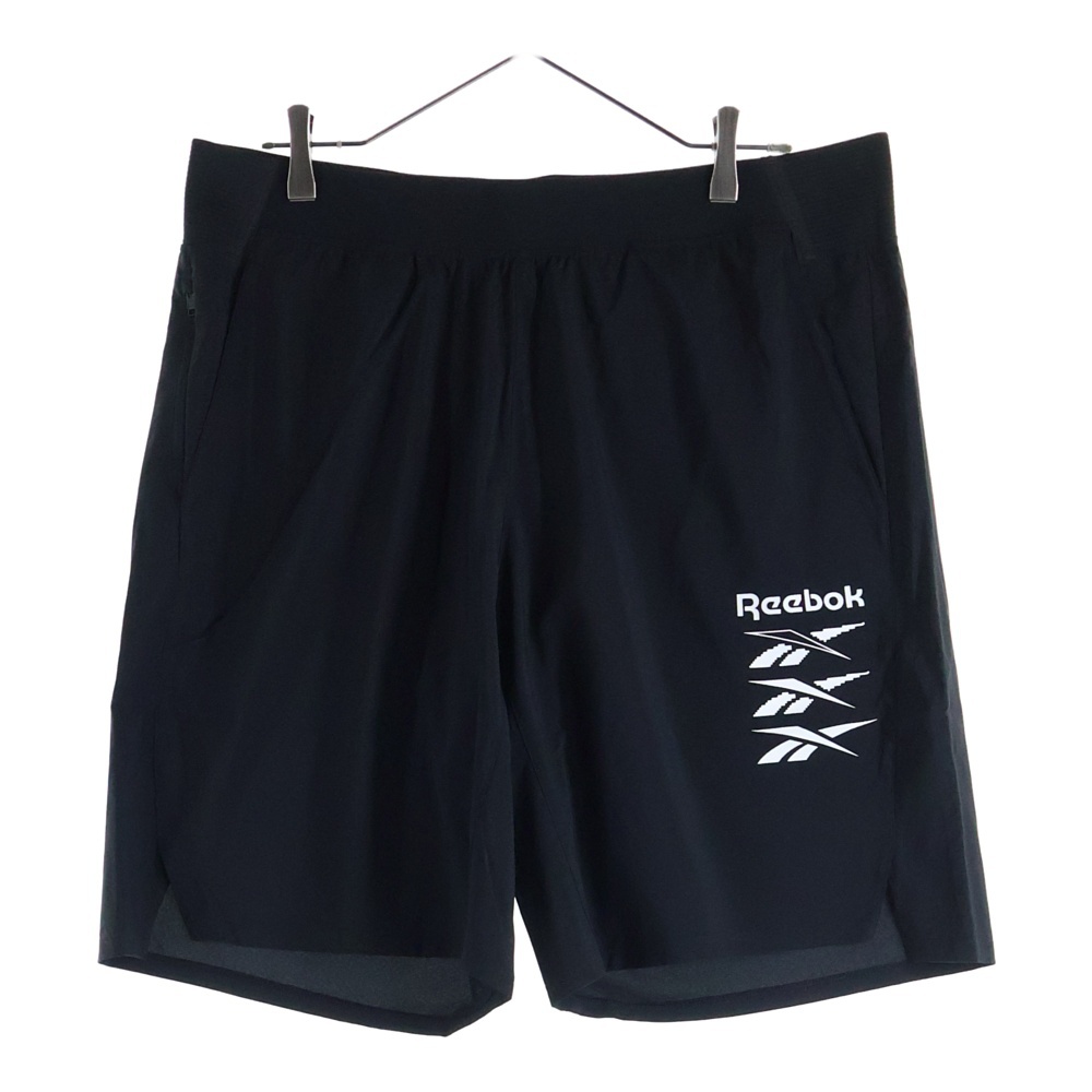 フロントロゴプリントショーツ ハーフパンツ GS6581 ブラック Sランク