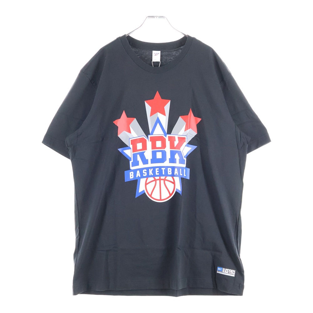 フロントプリント半袖Tシャツ HI0481 ブラック Sランク