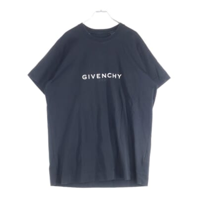 OVERSIZED FIT オーバーサイズドフィット ロゴプリントTシャツ 半袖カットソー BM71533Y6B ブラック Bランク