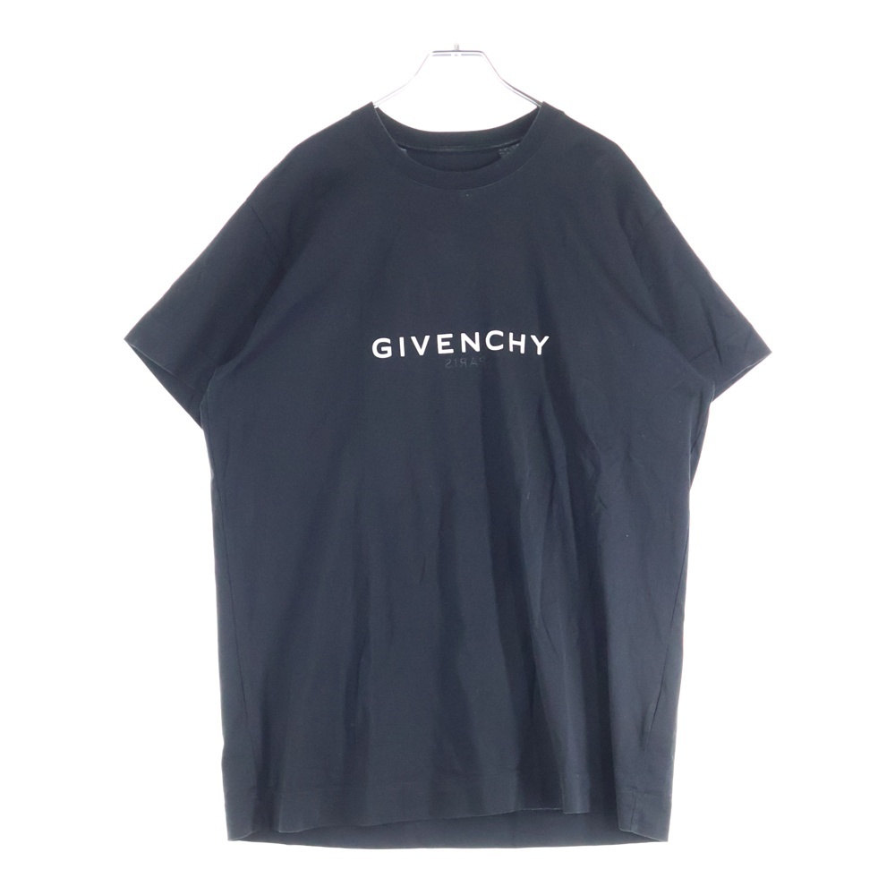 OVERSIZED FIT オーバーサイズドフィット ロゴプリントTシャツ 半袖カットソー BM71533Y6B ブラック Bランク