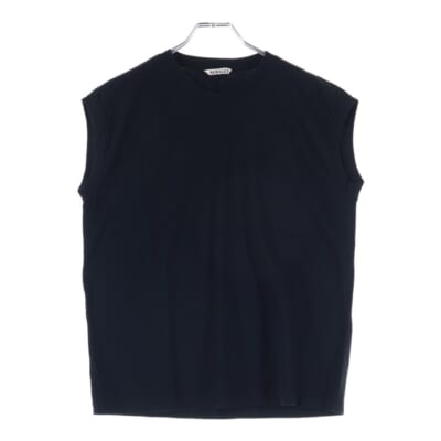 19SS SEAMLESS CREW NECK SLEEVELESS A9ST07ST ノースリーブ Tシャツ カットソー ブラック Bランク