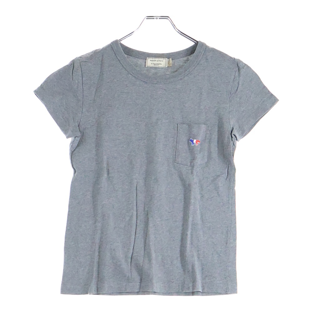 刺繍 半袖Tシャツ カットソー グレー レディース KWM-2700-A Bランク