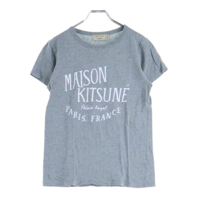 ロゴプリント 半袖Tシャツ カットソー グレー レディース KWM-4701-A Bランク