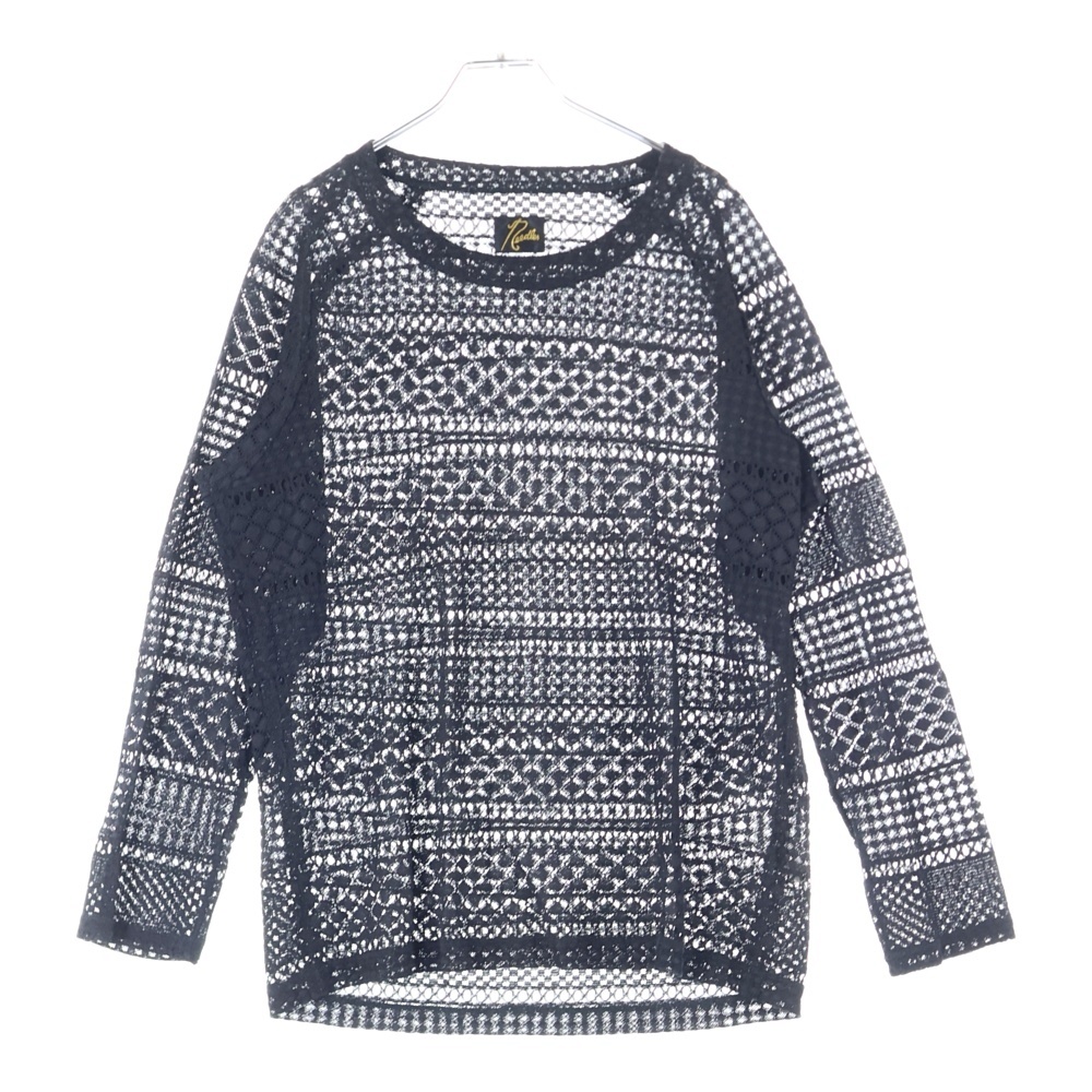 19SS ラッセルレースカットソー 長袖Tシャツ ブラック EJ223 Bランク