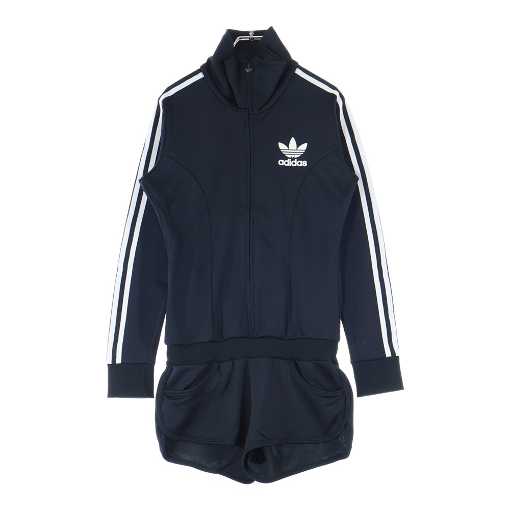 ジップアップ トラックジャケット ショーツ オールインワン ブラック 013403 レディース Bランク