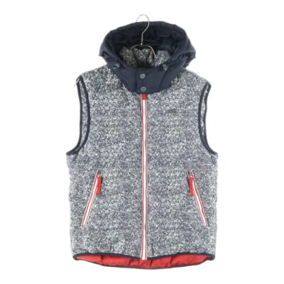 フード付き ジップアップ ダウンベスト ジャケット グレー W13-ALGAR Bランク