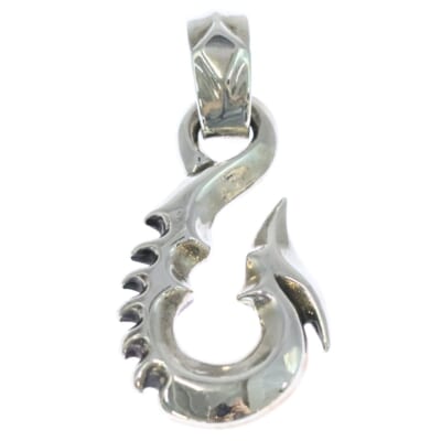 2001 LARGE FISH HOOK PENDANT ラージフィッシュフックペンダント シルバー 321211 Aランク