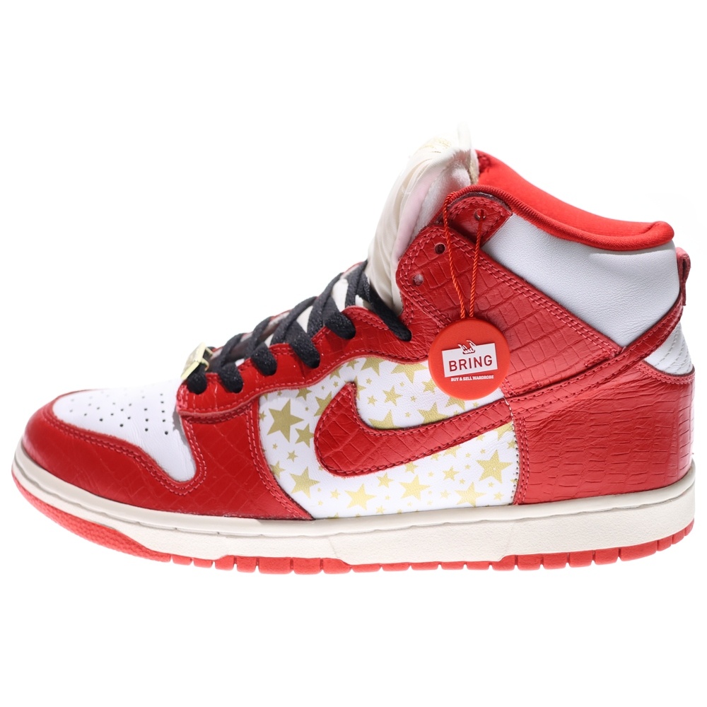 ×SUPREME DUNK HIGH PRO 307385-161 シュプリーム ダンク ハイカットスニーカー US9/27.0cm レッド/ホワイト Aランク