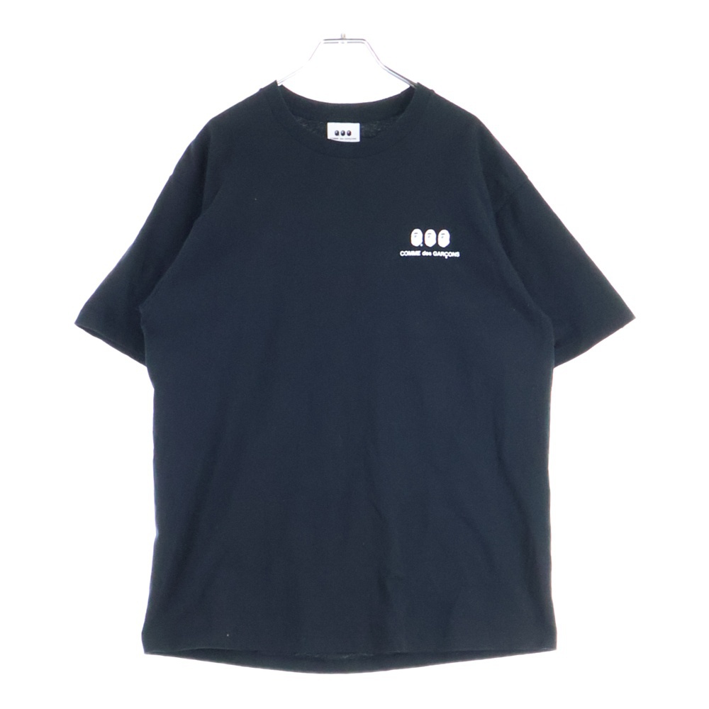×COMME des GARCONS 001TEL231916C コムデギャルソン Tシャツ カットソー コットン ブラック Aランク
