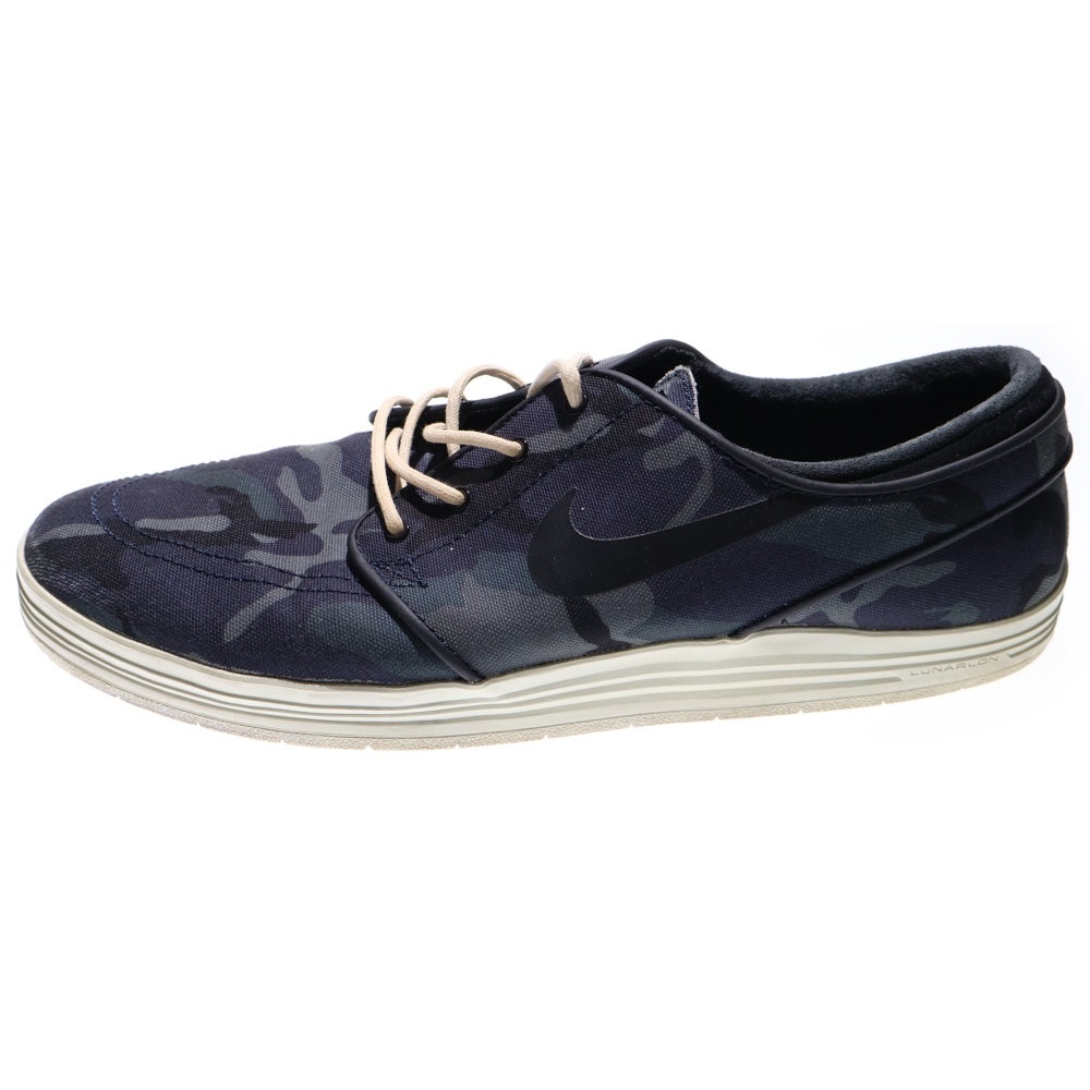 【観賞用2015年製】LUNAR STEFAN JANOSKI 654857-401 ルナステファンジャノスキー ローカットスニーカー US10.5/28.5cm ネイビー Bランク