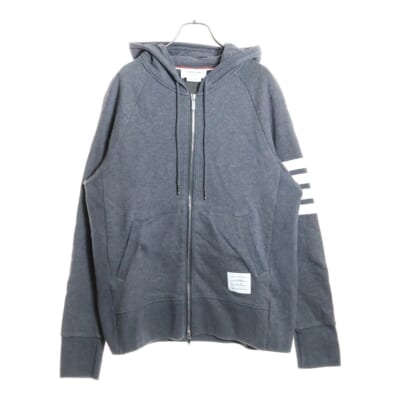 4BAR コットン MJT022H-00535-025 ジップアップパーカー シルバー金具 グレー Bランク