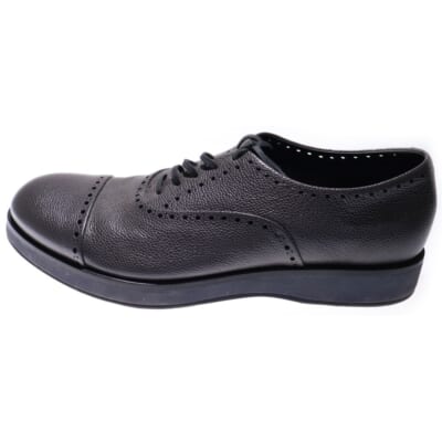 レースアップ ストレートチップ 革靴 グレー X2C530 Bランク