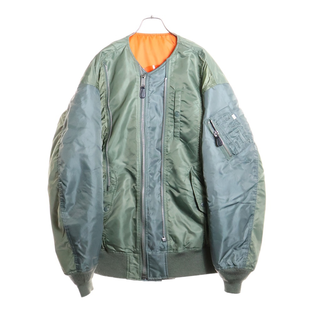 ×AVIREX×DOGS BUG MA-1 JACKET SRO-JK-U02 MA-1 ジャケット カーキ Sランク