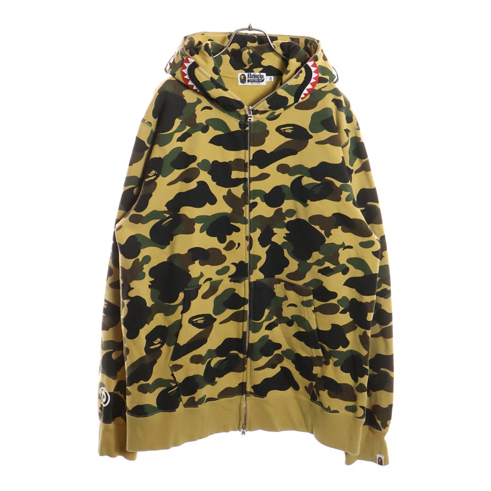 アベイシングエイプ CAMO SHARK FULL ZIP HOODIE カモフラージュ