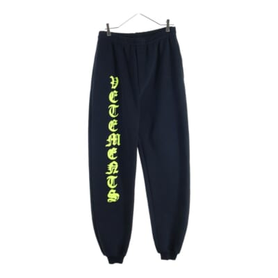 20AW Gothic Logo Anarchy Sweat Pants アナーキーゴシックロゴプリント スウェットパンツ ブラック UA52PA270Y Aランク