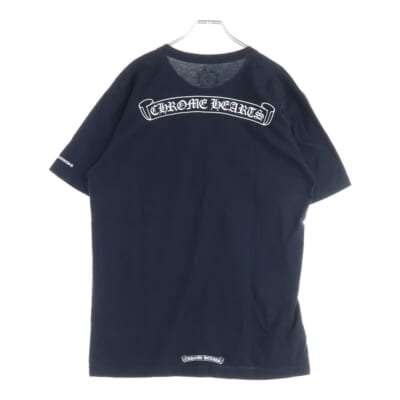 CH T-SHRT 1 バックラベルロゴプリント クルーネック半袖Tシャツ ブラック Aランク