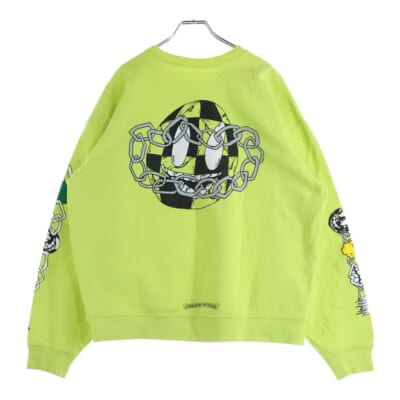 22AW ×MATTY BOY PPO CHAIN GAME マッティボーイ チェーンゲーム クルーネック スウェットトレーナー イエロー Aランク