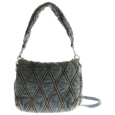 Charm-D チャーム キルティング デニムショルダーバッグ インディゴ レディース Bランク