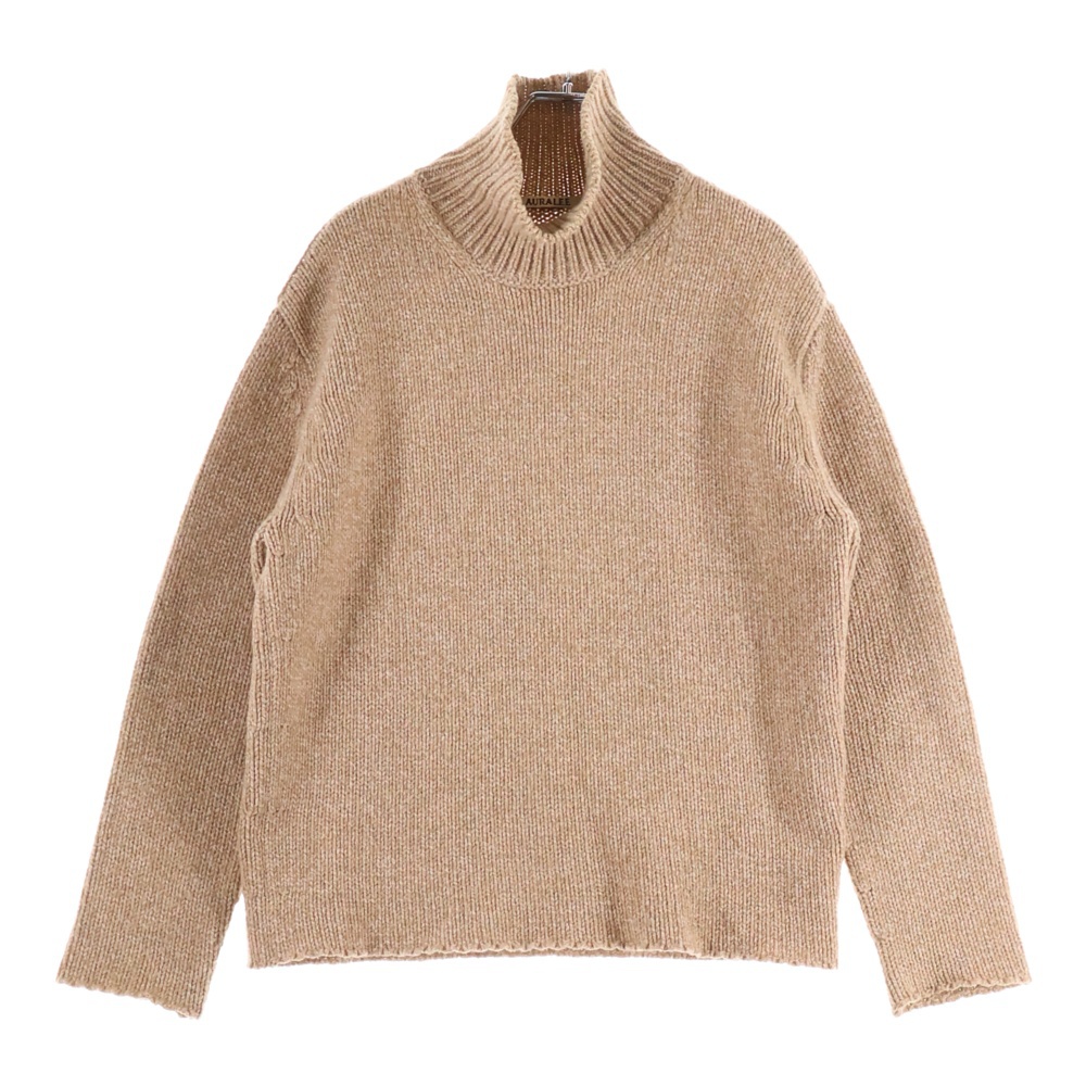20AW CAMEL WOOL MIX KNIT TURTLE NECK PULLOVER 0 ニット キャメル Bランク