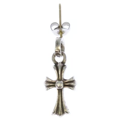 BBY F PPRCHN ベイビーファットクロス ドロップピアス シルバー BCA090 Bランク