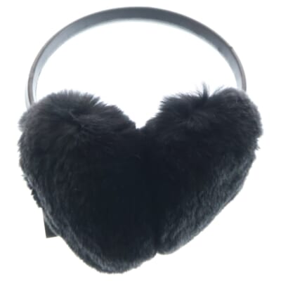 ファー付き イヤーマフ 耳当て ブラック 8WAA819XXREXX Sランク