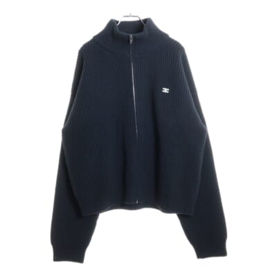 25SS トリオンフトラッカーセーター ジップアップニットセーター RY09T0ZPV ブラック Aランク