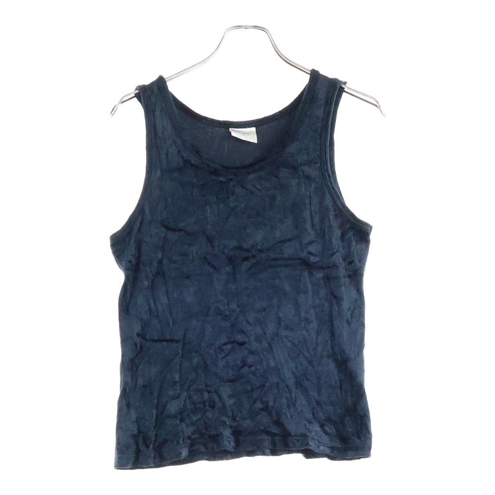 03SS ベロアタンクトップ ノースリーブカットソー ブラック Bランク