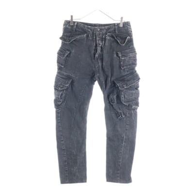 MID WINTER 2012-2013 COLLECTION ガスマスク ボタンフライ カーゴパンツ ブラック Bランク