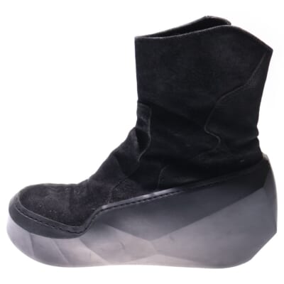 POLYGON SOLE ポリゴンソール サイドジップ ハイカットブーツ ブラック Bランク