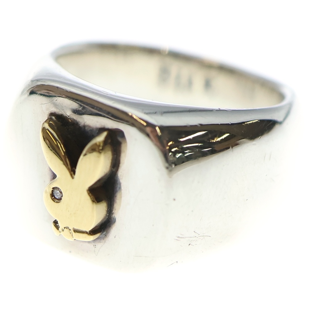 ビルウォールレザー ×PLAYBOY LOGO RING ×プレイボーイ モチーフロゴ