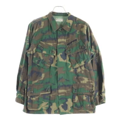 16AW T-ARMY JKT JF リーフカモ ミリタリー 長袖シャツジャケット カーキ/ブラウン Bランク