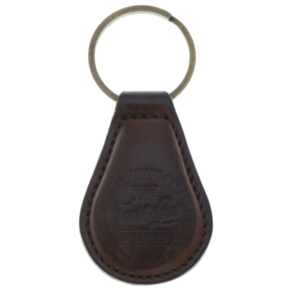 ×PORTER KEY RING ポーター レザーキーリング ブラウン/ゴールド Bランク