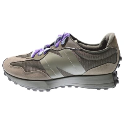 MS327SG メッシュ切り替え スエードレザー レースアップ ローカットシューズ スニーカー カーキ US9.5/27.5cm Aランク