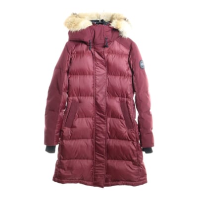 Rowley Parka ファーフーデッドダウンコート ジャケット ボルドー 3208LBA Aランク