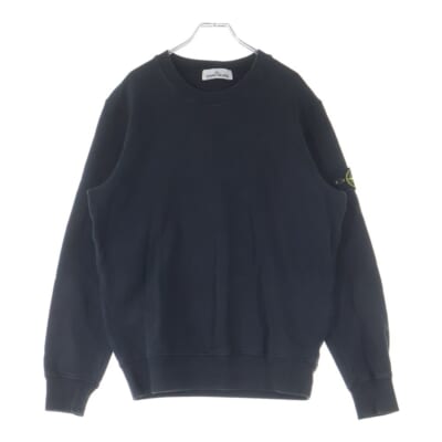 ワッペンロゴ クルーネック プルオーバースウェット トレーナー ブラック 771563020 Bランク