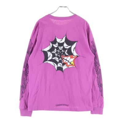 21SS ×MATTY BOY PPO PHYSM Long Sleeve Tee マッティーボーイ フィズムス バックプリント 袖フローラル ロングスリーブ 長袖Tシャツ カットソー パープル Bランク